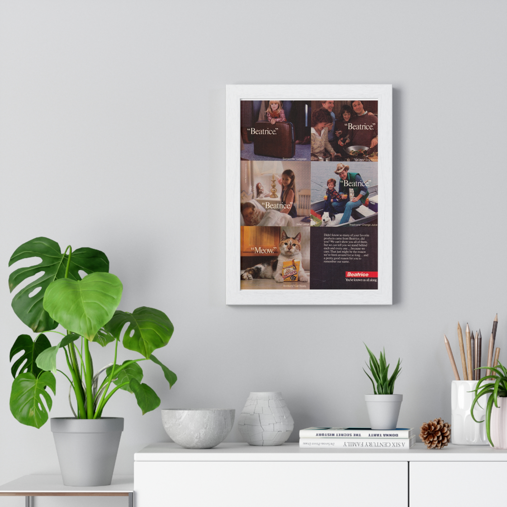 1984 Beatrice, You've known us all along - Vertical Framed Poster - Image 5