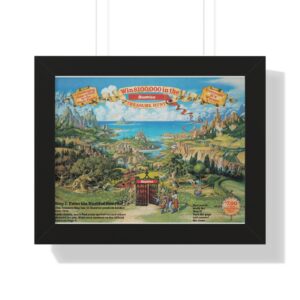 1985 Win 100,000 in The Beatrice Treasure Hunt – Framed Horizontal Poster