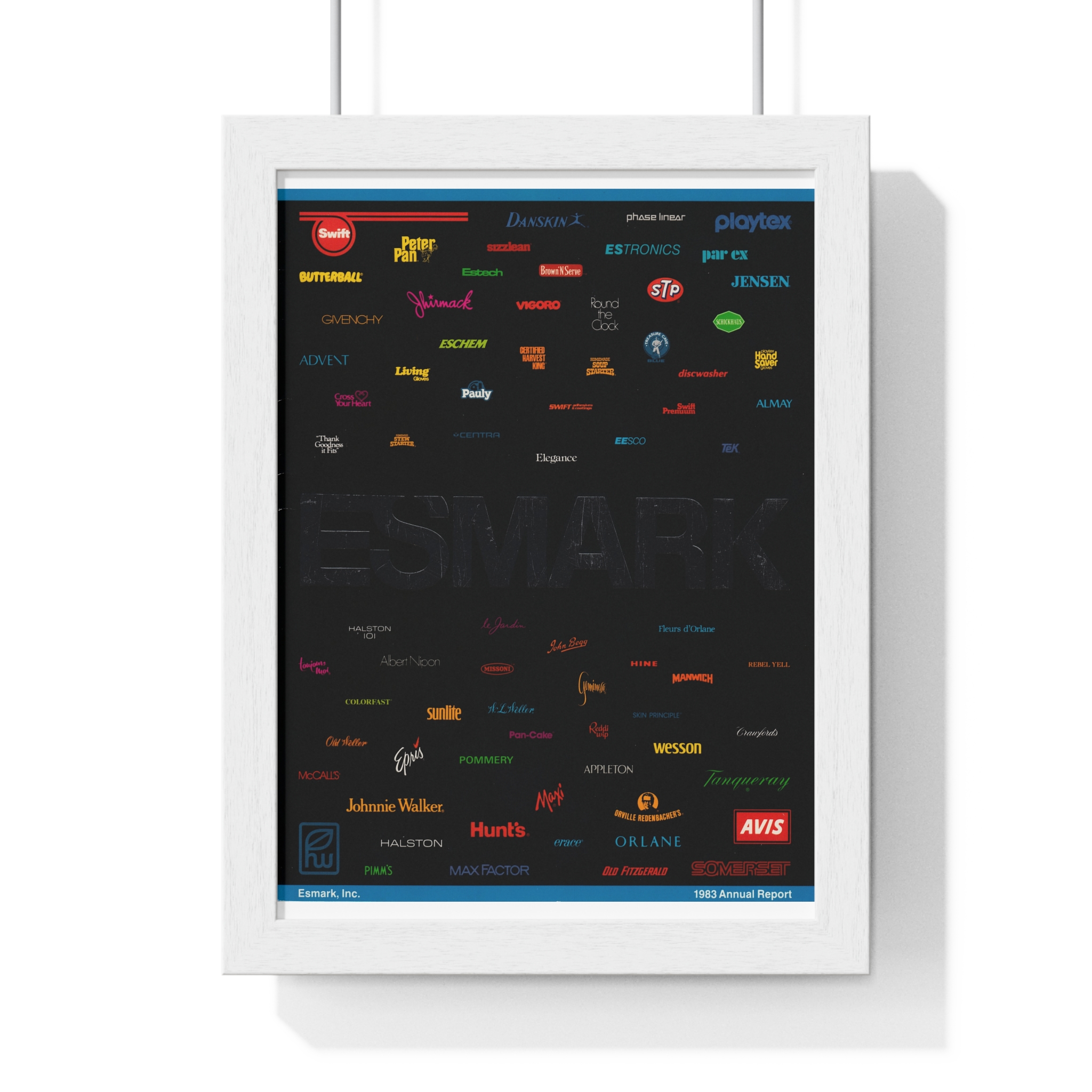 1983 Esmark Annual Report Cover - Vertical Framed Poster - Image 4