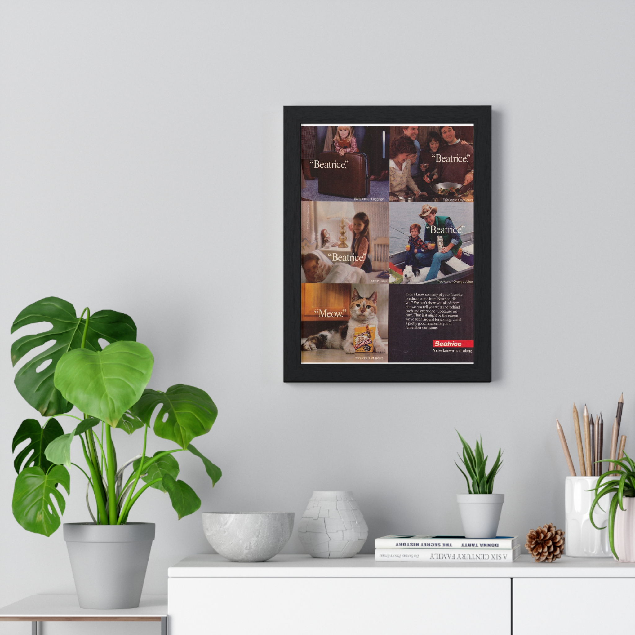 1984 Beatrice, You've known us all along - Vertical Framed Poster - Image 2