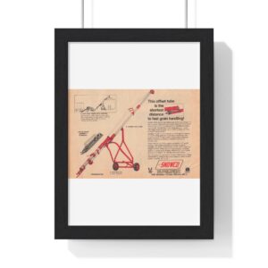 1972 The Snow Company (SNOWCO) Clean Your Grain With SNOWCO - Vertical Framed Poster