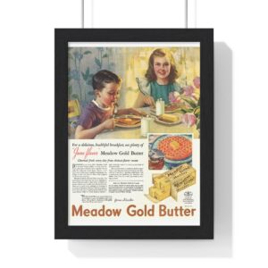 1936 Meadow Gold Butter (Beatrice Creamery Co.) - Vertical Framed Poster