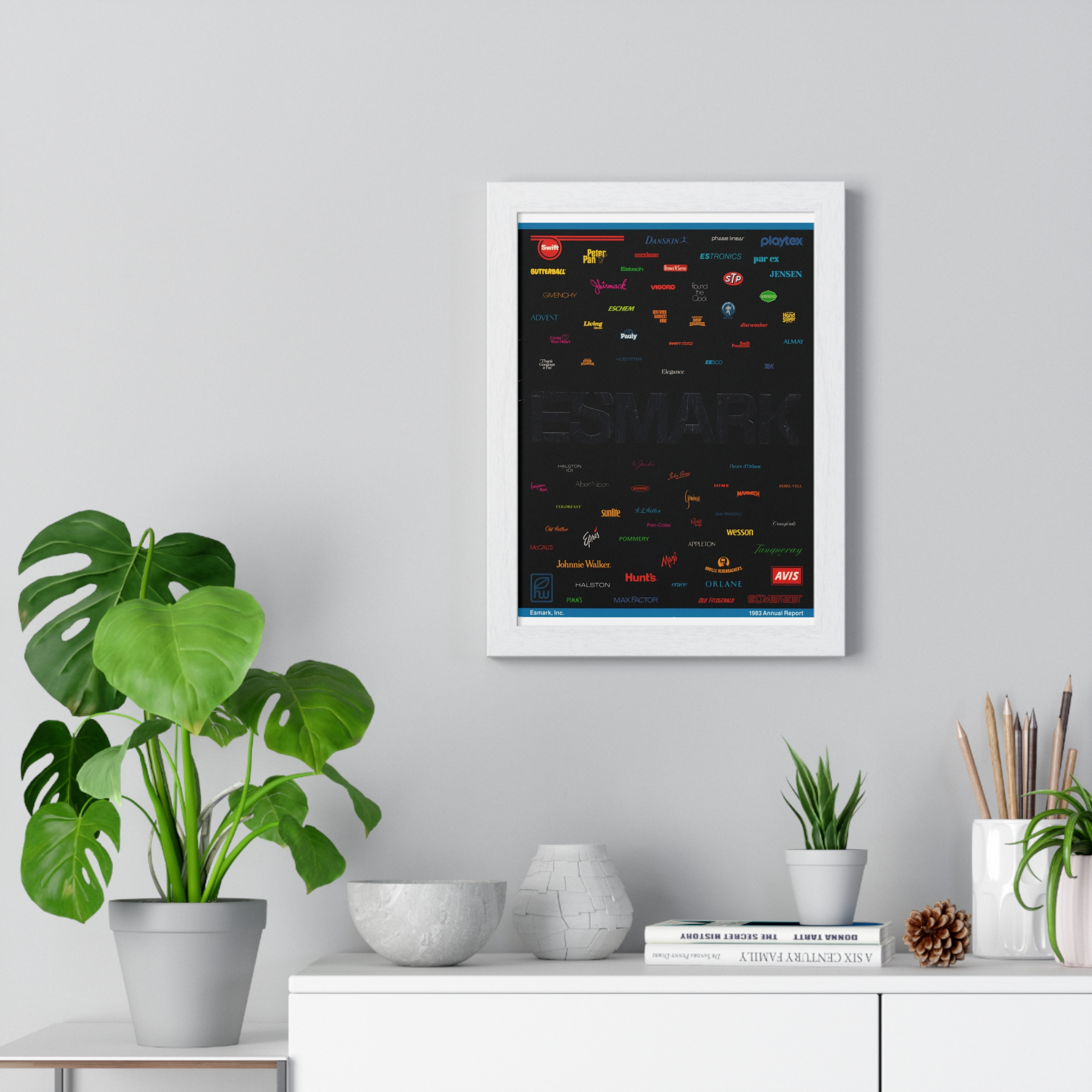 1983 Esmark Annual Report Cover - Vertical Framed Poster - Image 5