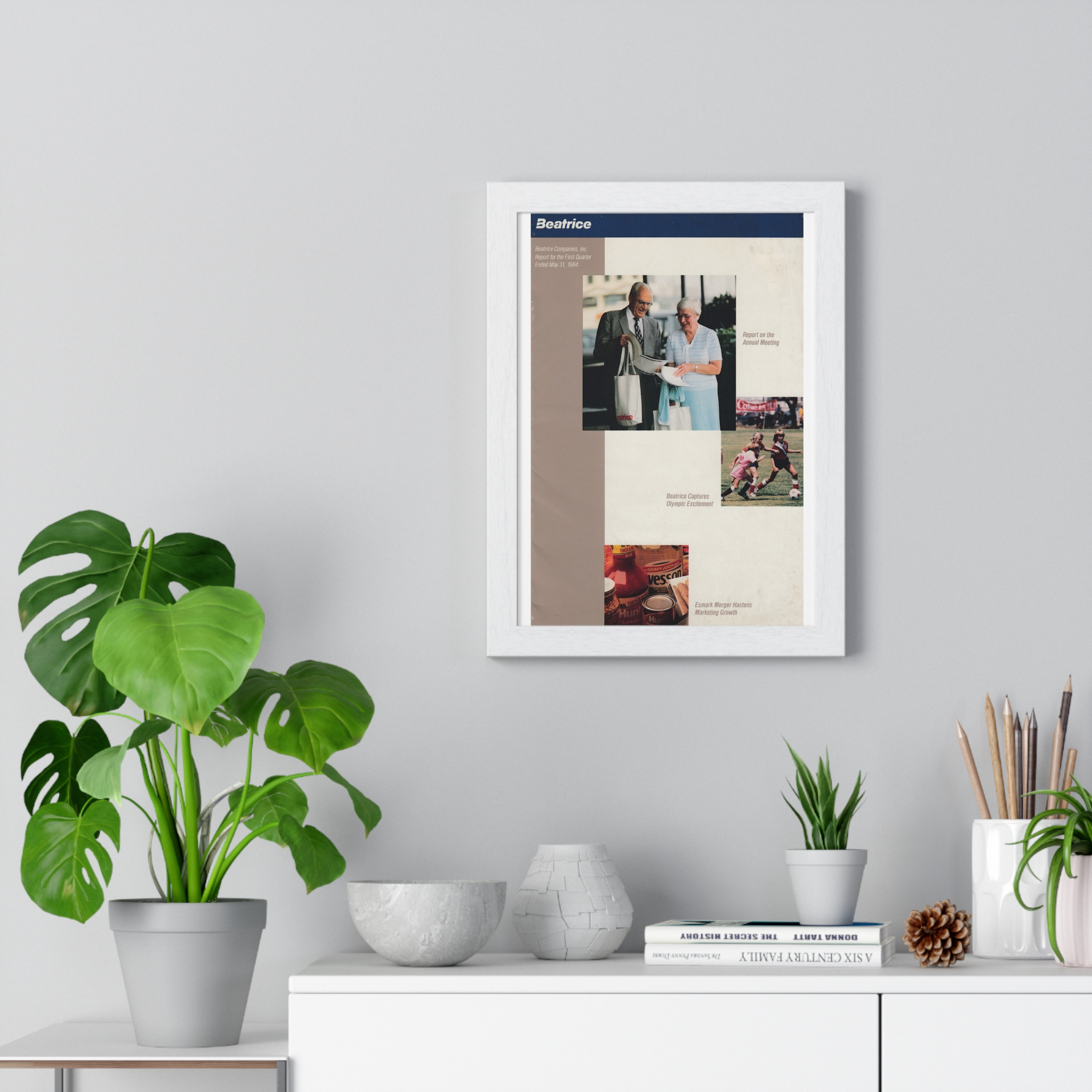 1984 Beatrice Companies Q1 Report Cover - Vertical Framed Poster - Image 5