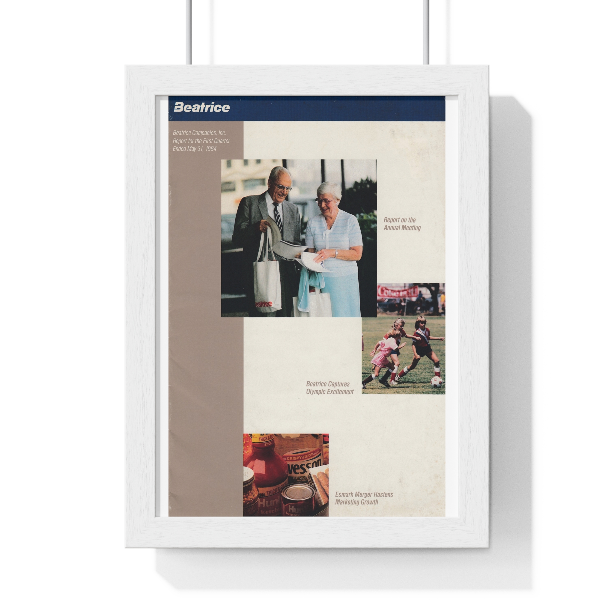 1984 Beatrice Companies Q1 Report Cover - Vertical Framed Poster - Image 4