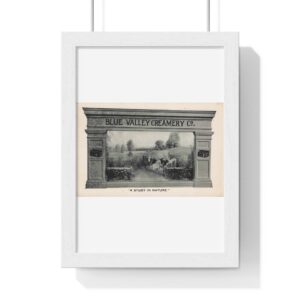 1916 Blue Valley Creamery - Vertical Framed Poster