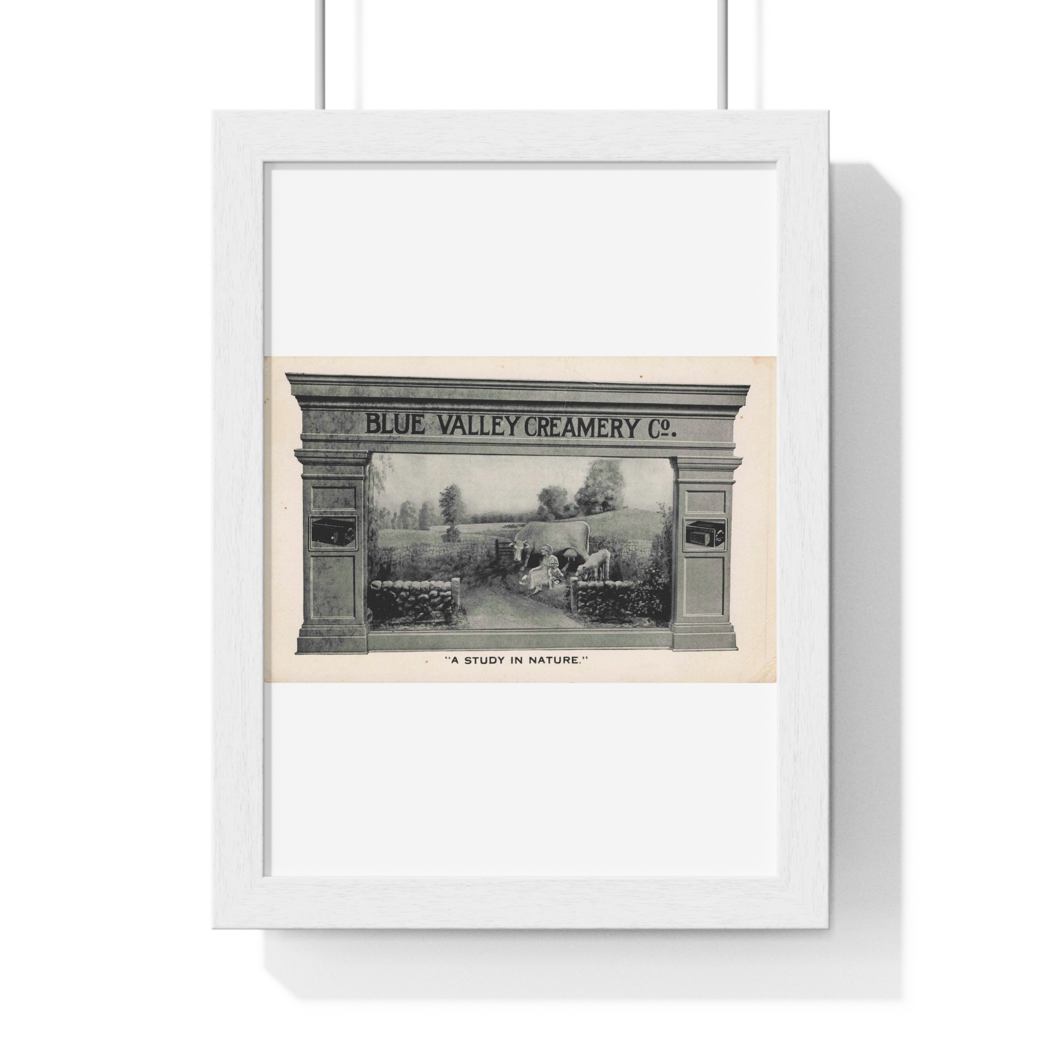 1916 Blue Valley Creamery - Vertical Framed Poster