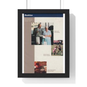 1984 Beatrice Companies Q1 Report Cover - Vertical Framed Poster