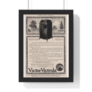 1913 Victor-Victrola XVI - Vertical Framed Poster