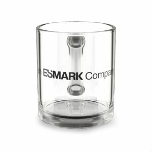 an ESMARK Company Glass Mug, 10oz