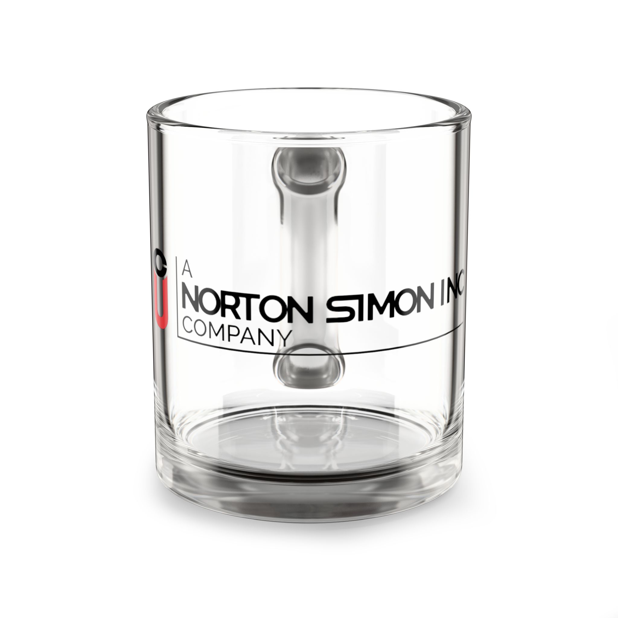 Unuited Can - A Norton Simon Inc. Company Glass Mug, 10oz
